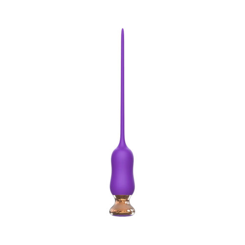 VB166-Roxo_1 I-Moon Thin Needle Penis Plug Anal com 10 Modos de Vibração Vip Mix