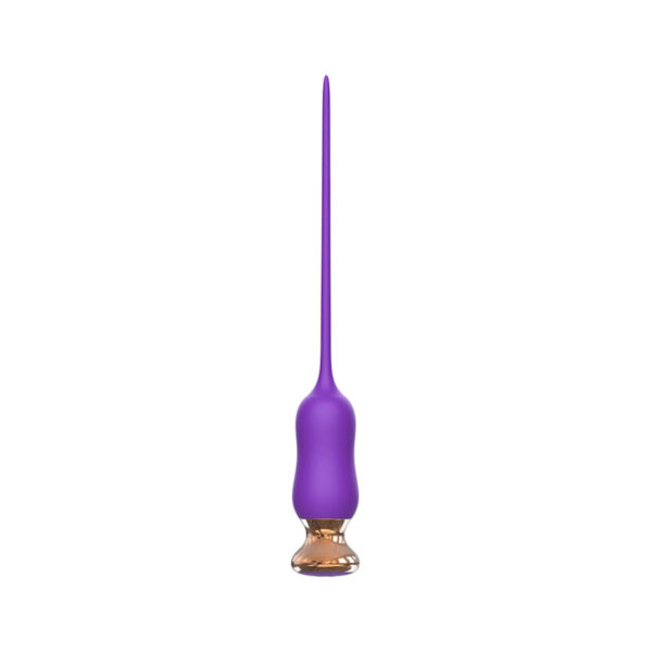 VB166-Roxo_1 I-Moon Thin Needle Penis Plug Anal com 10 Modos de Vibração Vip Mix