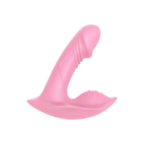 VB172-Rosa_1 Vibrador Ponto G com Estimulador Clitoriano Controle Remoto e 9 Modos de Vibração Vip Mix