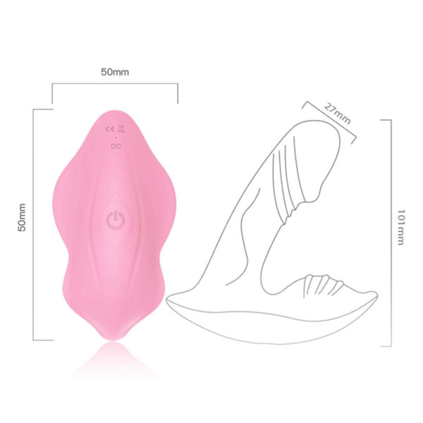 Vibrador Ponto G com Estimulador Clitoriano Controle Remoto e 9 Modos de Vibração Vip Mix