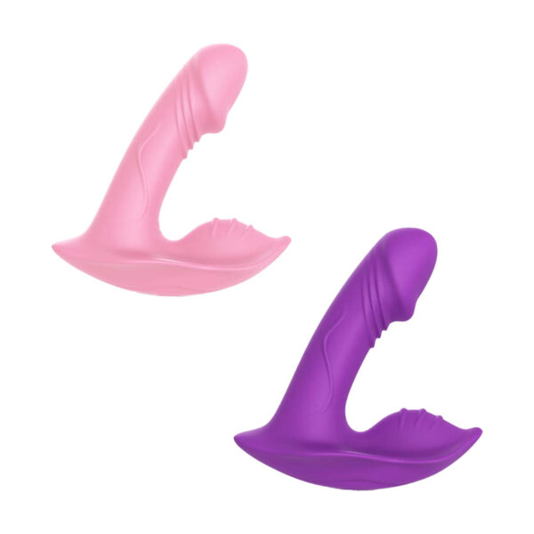 Vibrador Ponto G com Estimulador Clitoriano Controle Remoto e 9 Modos de Vibração Vip Mix