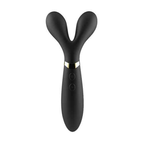 VB174-Preto_1 Vibrador Duplo com 9 Modos de Vibração e Pulsação Vip Mix