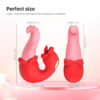 VB217-Vermelho_3 Vibrador Medusa´s Kiss com Línguas Realistas Vip Mix