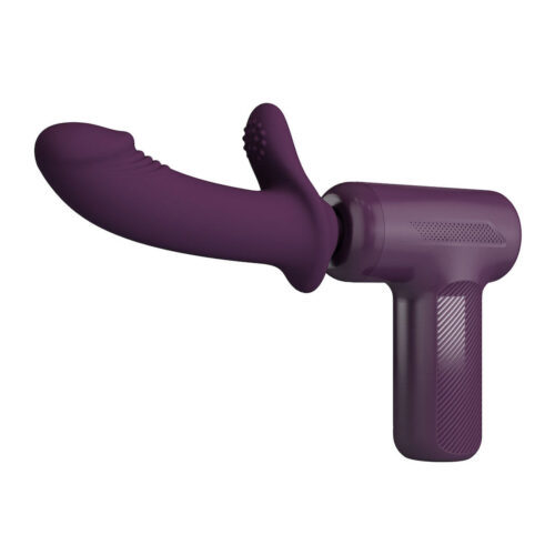 VB218-Roxo_1 Massage Gun Pistola de Massagem Superpoderosa com 5 Modos de Impulso Vip Mix