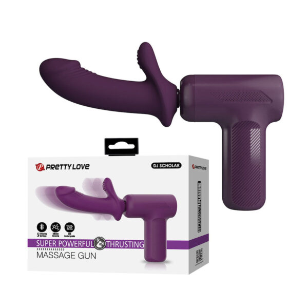 VB218-Roxo_6 Massage Gun Pistola de Massagem Superpoderosa com 5 Modos de Impulso Vip Mix