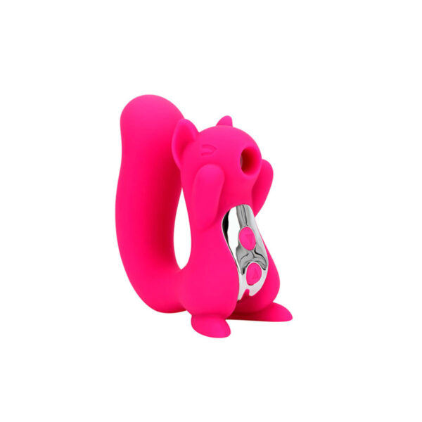 VR-016-Rosa_1 Esquilo Vibrador de Clitóris Recarregável Multivelocidade 3R Import