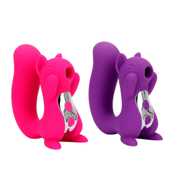 VR-016-Rosa_3 Esquilo Vibrador de Clitóris Recarregável Multivelocidade 3R Import