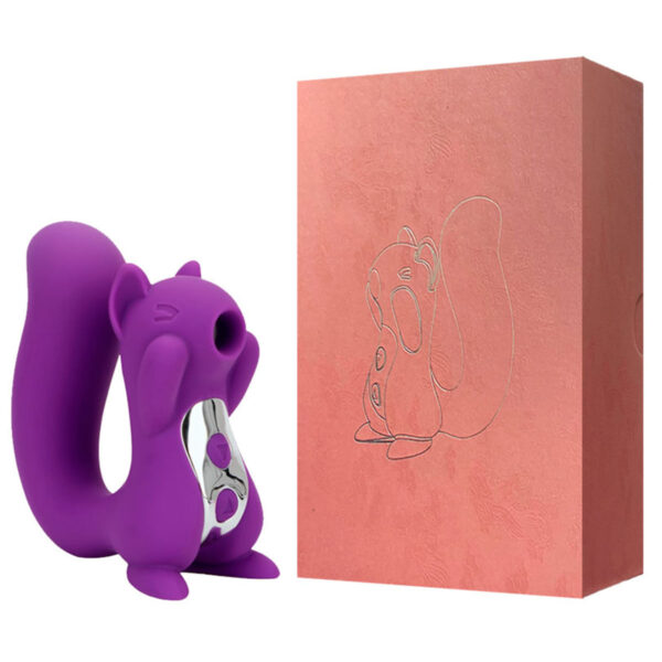 VR-016-Roxo_2 Esquilo Vibrador de Clitóris Recarregável Multivelocidade 3R Import