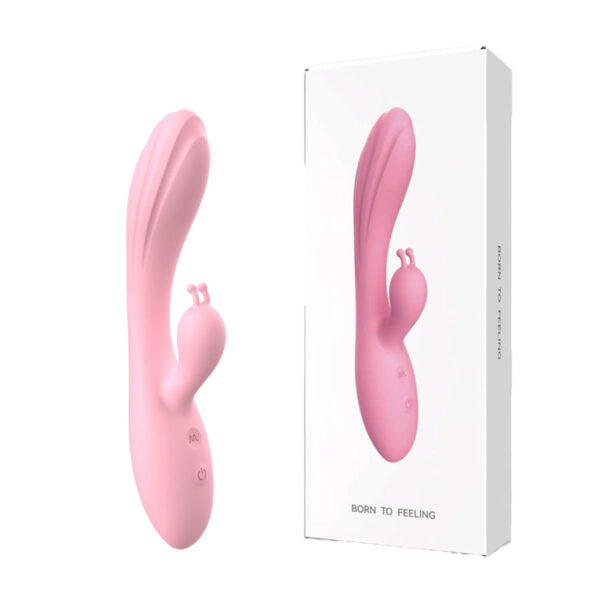Vibrador Recarregável com Glande e Estimulador Clitoriano Coelho com 12 Modos de Vibração 3R Import