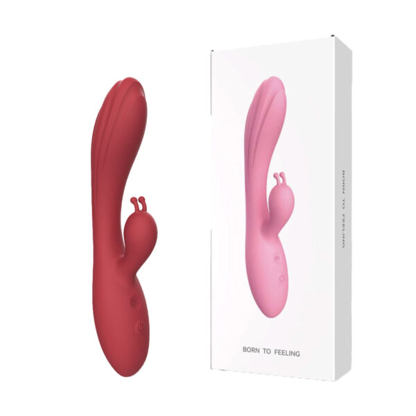 Vibrador Recarregável com Glande e Estimulador Clitoriano Coelho com 12 Modos de Vibração 3R Import