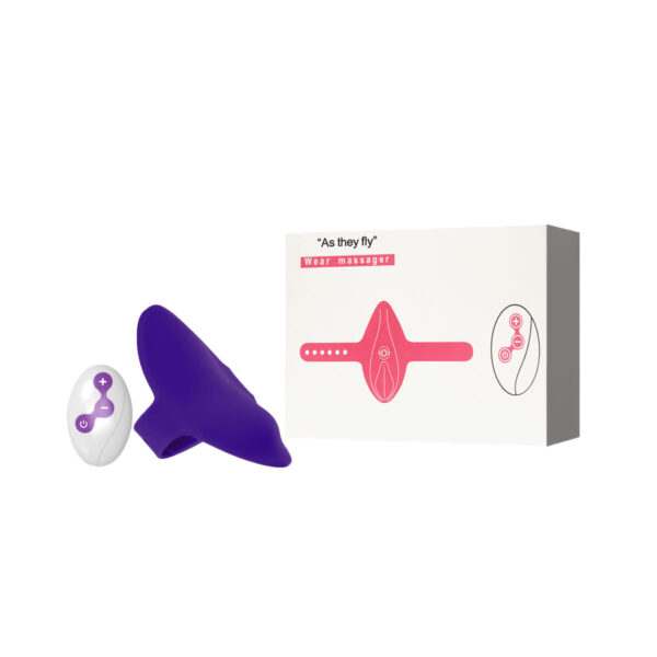 VR-046-Roxo_2 Vibrador de Calcinha Recarregável com Controle e 10 Modos de Vibração 3R Import