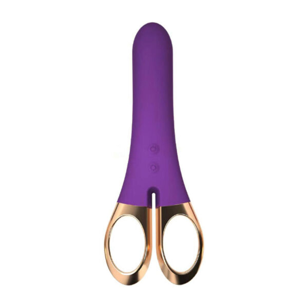 Vibrador Recarregável com 9 Modos de Vibração via Aplicativo com Formato de Tesoura 3R Import