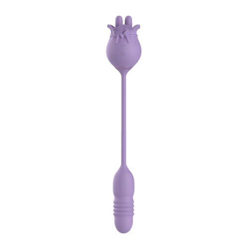 VR-081_1 Winyi Alison II Vibrador Recarregável Duplo com Penetrador e Movimentos de Vai e Vem 3R Import