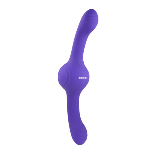 VR-110-Roxo_1 Vibrador Duplo com Bola Giratória com 3 Modos de Vibração 3R Import