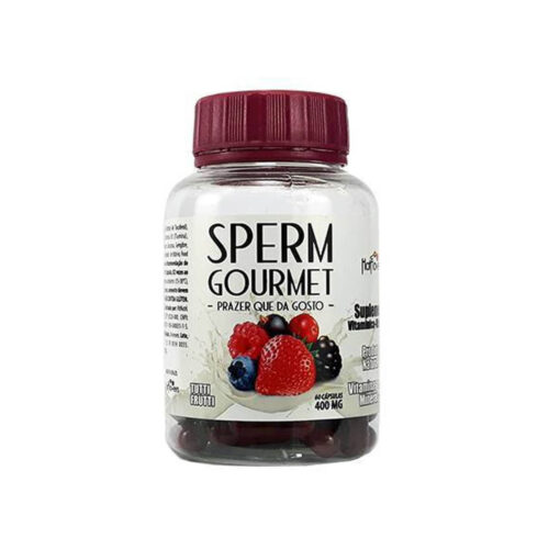 VT001_1 Sperm Gourmet Suplemento Vitamínico Mineral de Tutti Frutti 60 Cápsulas Hot Flowers