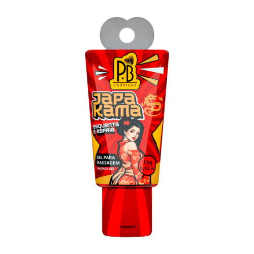 X047_1 Gel para Massagem Corporal Japa Kama 15g Linha PB Eróticos La Pimienta