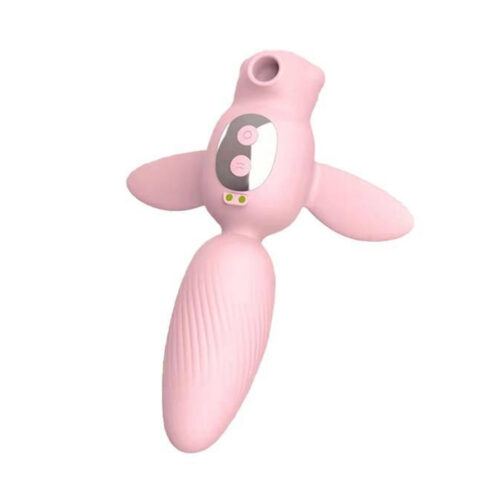 YSDF013-Rosa-Claro_1 Vibrador Honeybee com 10 Modos de Vibração e 5 Modos de Sucção Yaffa