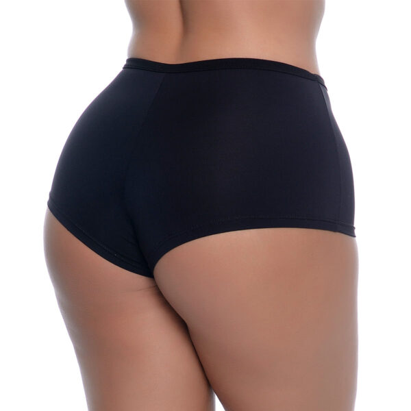 YUL056-G-Preto_2 Shortinho de Microfibra Liso Yully Lingerie