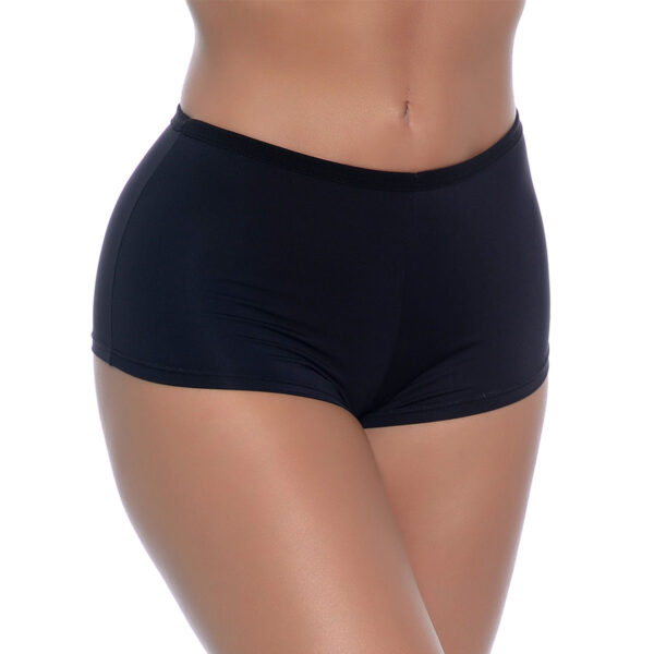YUL056-M-Preto_1 Shortinho de Microfibra Liso Yully Lingerie