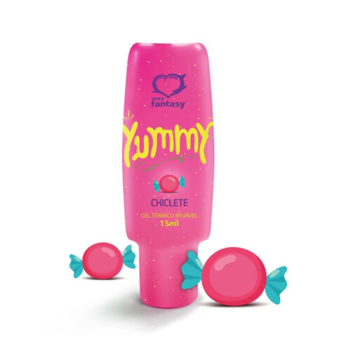 YUM4135-Chiclete-BRINDESITE_1 Yummy Gel Térmico Beijável Sexy Fantasy