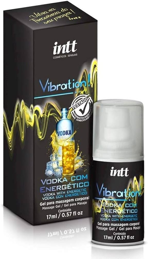 Vibration Gel Excitante que Vibra Power Extra Forte Sabor Vodka com Energético 17ml Intt