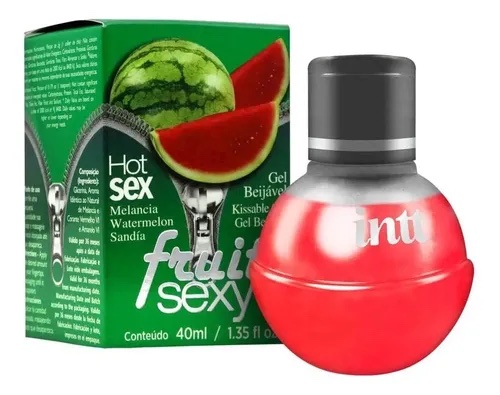 img_6384 Fruit Sexy Gel Beijável Sabor Melancia 40ml Intt
