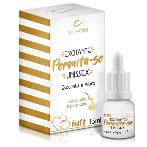 Permita-se Gel Excitante Unissex Esquenta e Vibra 15ml Intt