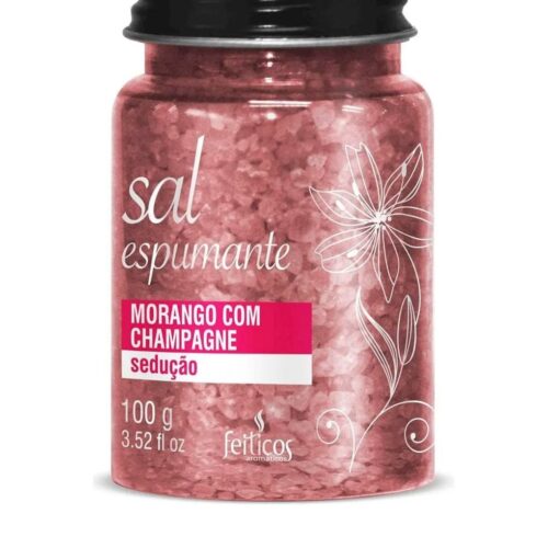 Sal Espumante Sedução Morango com Champagne 100g Feitiços