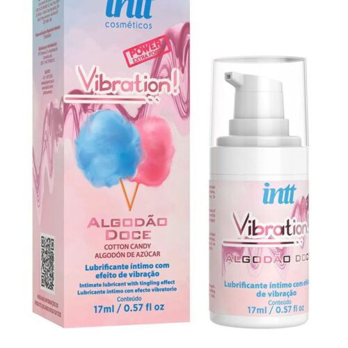 Vibration Gel Excitante que Vibra Power Sabor Algodão Doce 17ml Intt