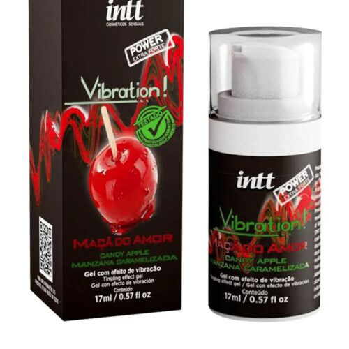 Vibration Gel Excitante que Vibra Sabor Maçã do Amor 17ml Intt
