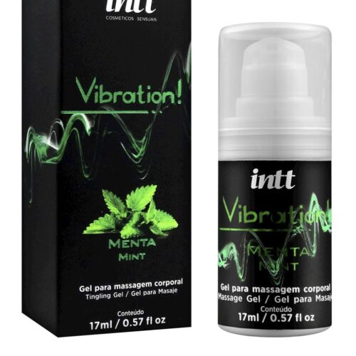Vibration! Gel para Massagem Corporal Sabor Menta17g INTT