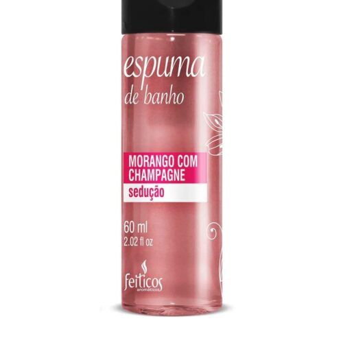 seven-recorte-produto-74747 Espuma de Banho Morango com Champagne Sedução 60ml Feitiços - Sevensexshop