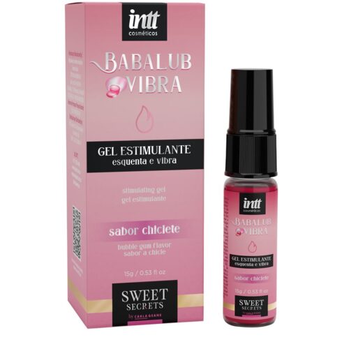 seven-recorte-produto-75527 Babalub Vibra Excitante que Esquenta e Vibra 15g Linha Sweet Secrets Intt