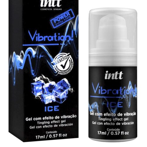 Vibration Gel Excitante que Vibra Power Extra Forte Sabor Ice 17ml Intt
