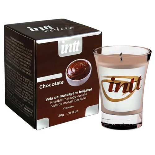 Vela para Massagem Beijável Chocolate 40g Intt