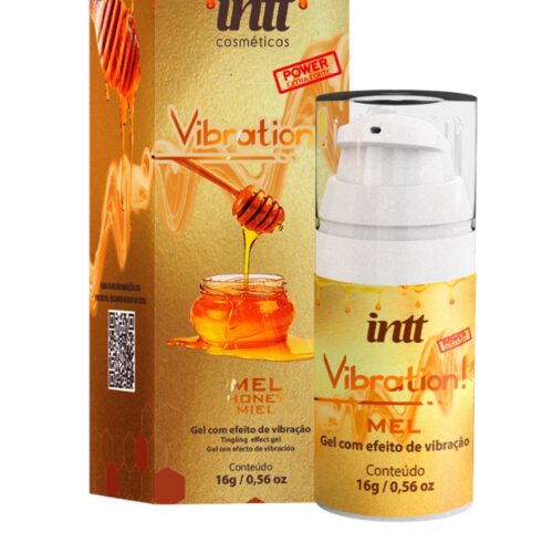 Vibration Gel Excitante que Vibra Power Sabor Mel 17ml Intt