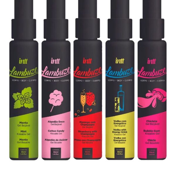 Lambuze Gel Beijável Hot Para Massagem 55ml Intt