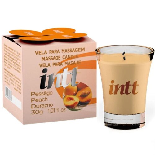 Vela para Massagem Beijável Pessêgo 40g Intt