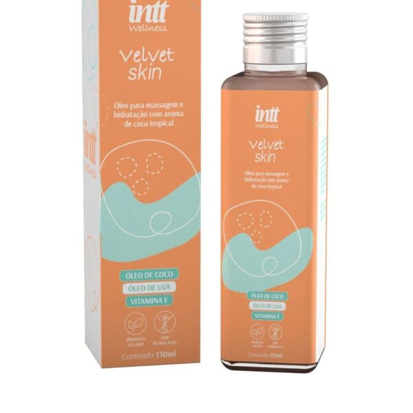 seven-recorte-produto-79718 Velvet Skin Óleo para Massagem Corporal de Coco Tropical 130ml Intt Wellness