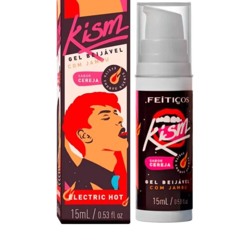 seven-recorte-produto-79736 Kism Eletric Hot Gel Beijável com Jambu 15ml Feitiços Aromáticos