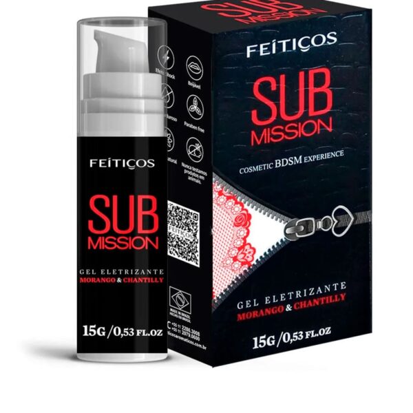 seven-recorte-produto-79788 Sub Mission Gel Eletrizante Sabor Sabor Morango e Chantilly 15g Feitiços Aromáticos