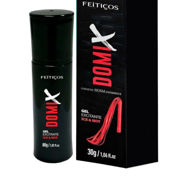 seven-recorte-produto-79789 Domix Gel Excitante de Adestramento Ice & Hot Linha BDSM Premium 30g Feitiços Aromáticos