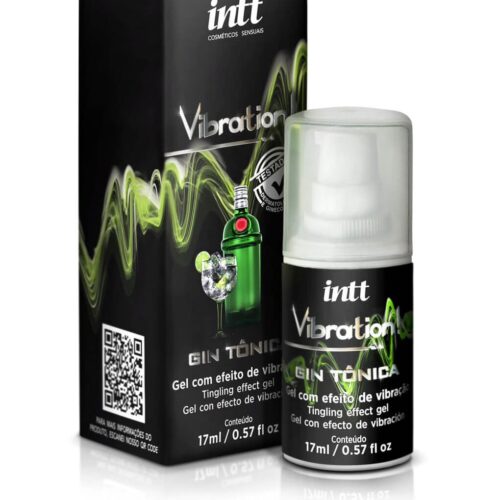 Vibration Gel Excitante que Vibra Sabor Gin Tônica 17ml Intt